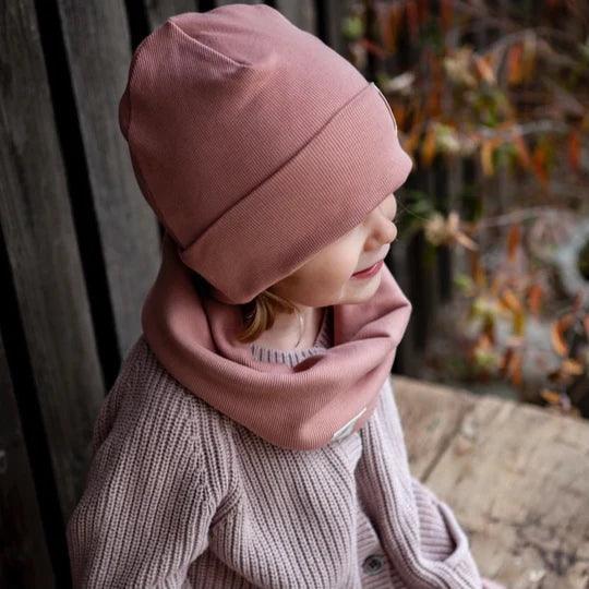 Rib Beanie Dusty Rose von Cosy Roots