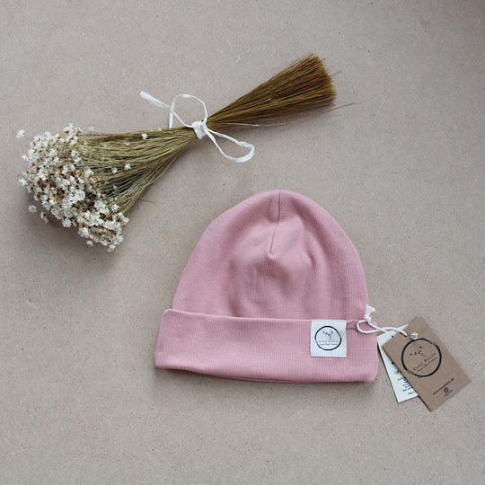 Rib Beanie Dusty Rose von Cosy Roots