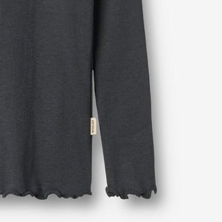 Modal Rib Langarmshirt Reese Night von Wheat