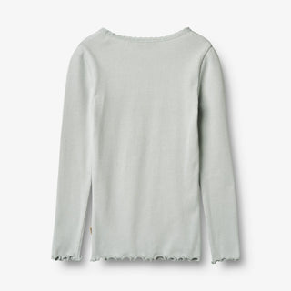 Modal Rib-Langarmshirt Reese Soft Blue von Wheat