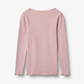 Modal Rib-Langarmshirt Reese Lavender Mist von Wheat