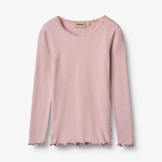 Modal Rib-Langarmshirt Reese Lavender Mist von Wheat