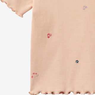 Baumwoll Rib T-Shirt Alicia Rose Flowers von Wheat