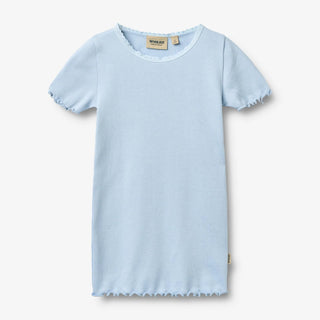 Modal Rib T-Shirt Katie Air Hellblau von Wheat