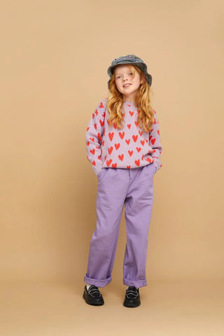 Denim Chinohose Lavendel von Sproet & Sprout