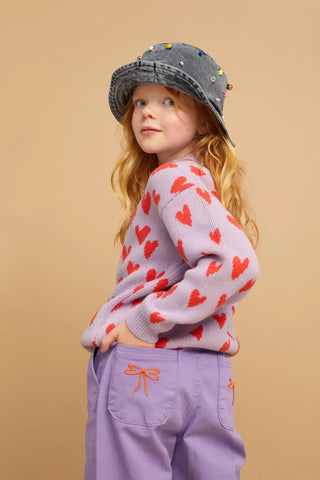 Denim Chinohose Lavendel von Sproet & Sprout