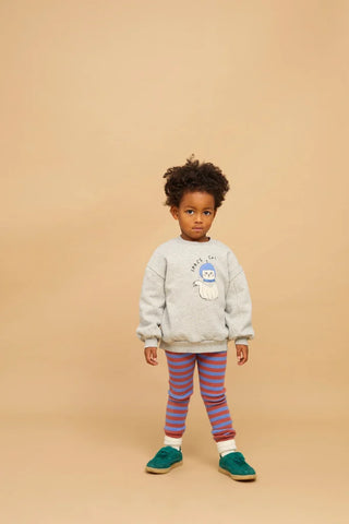 Baby Rib Hose Braun Blau gestreift von Sproet & Sprout