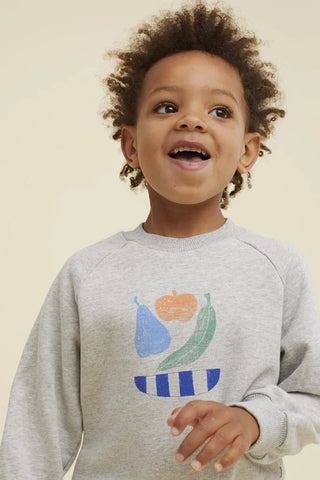 Sweatshirt Grau mit Fruchprint von Sproet & Sprout