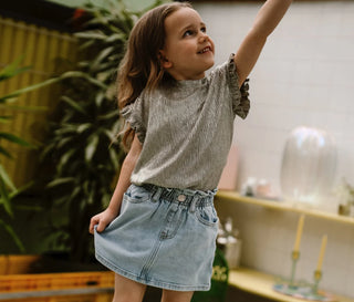 Jeans-Jupe Denim Blau von Daily7Kids