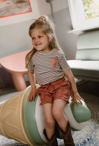 Shorts Ash Rose gestreift von Daily7Kids