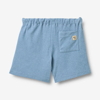FROTTEESHORTS KALLE FADED DENIM BLAU VON WHEAT