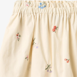 Rock Nora Ivory mit Blumenstickerei von Wheat