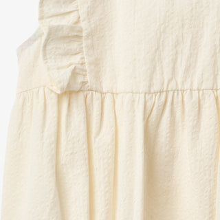 Kurzarm Babyromper Emmaline Ivory von Wheat