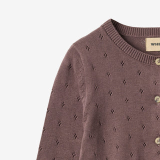 Strickjacke Maia Plum von Wheat