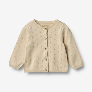 Baby-Strickjacke Maia Sandshell von Wheat