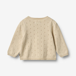 Baby-Strickjacke Maia Sandshell von Wheat