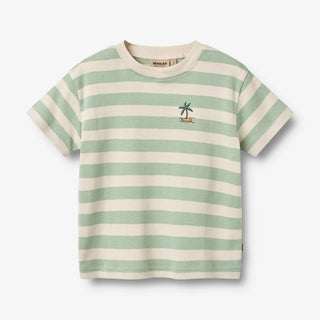 T-Shirt Liam Mint Stripe von Wheat