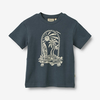 T-Shirt James Ink Blau von Wheat