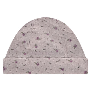 Modal Babymütze Light Mauve Blumenprint von A Tiny Story