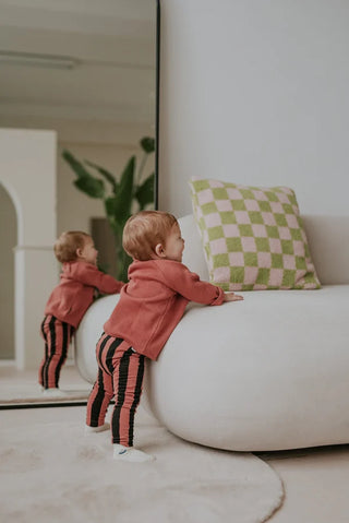 Baby Sweatshirt Saturn Braun von Sproet & Sprout
