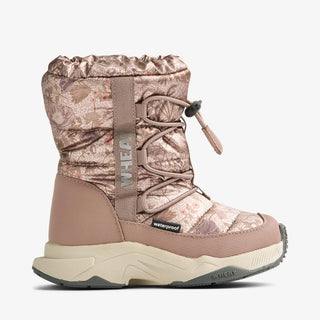 Winterboot Cosmo Golden flowers lila gefüttert von Wheat