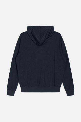 Wolle-Bambus Mama-Hoodie Sanny Blau von Hust and Claire