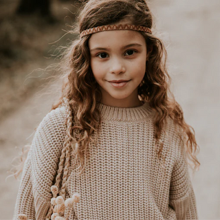 Strickpullover Moon Beige für Kinder von Yuki