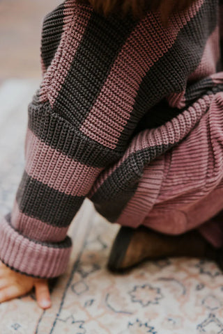 Strickpullover Heather gestreift für Kinder von Yuki