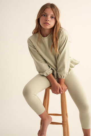 Sweatshirt Moira Tender Green von Cozmo