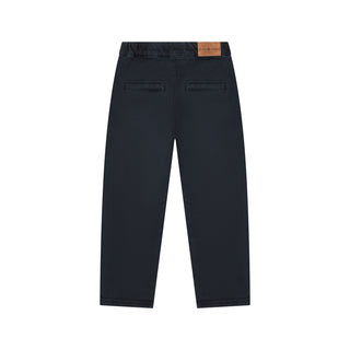 Baumwollhose Fit Elastic Navy von Stains & Stories