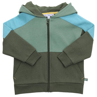 Hoodie Sweatjacke Pistachio Colorblock von Enfant Terrible