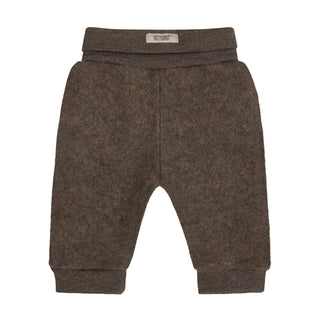 Woolfleece Hose Brown Melange Braun von Huttelihut