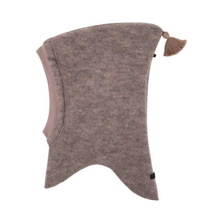 Merino Wollfleece Sturmhaube Stein Grau von Pure Pure