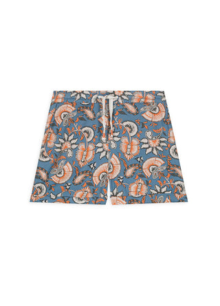 SHORTS ALIKI BLAU MIT BLUMENPRINT VON LOUISE MISHA
