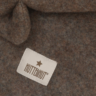 Balaclava Ears Wool Fleece Braun von Huttelihut