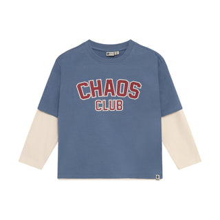 Langarmshirt Ash Blue mit Schriftzug von Daily7Kids