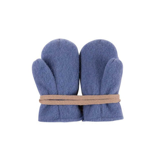 Wollfleece Babyhandschuhe Smoke Blue von Pure Pure