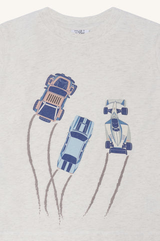 T-Shirt Anton Whisper Melange Racing von Hust & Claire