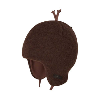 Baby Merino-Fleece Mütze Dark Brown von Pure Pure