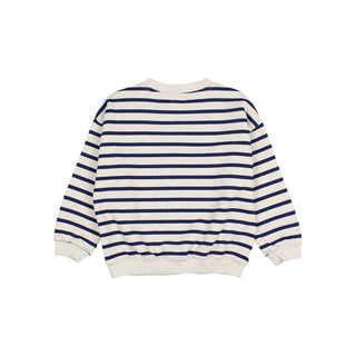 Sailor Sweater Marine Blau gestreift von Búho Barcelona
