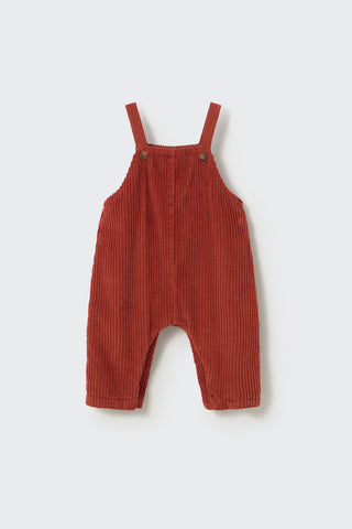 Baby Cord Latzhose Dax Ginger Braun von Cozmo
