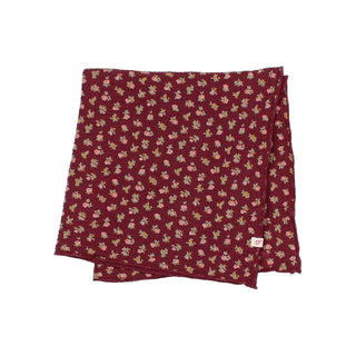 Musselin Bandana Pomegranate mit Blumenmuster von Búho Barcelona