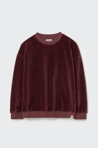 Velour Pullover Raik Chocolate von Cozmo