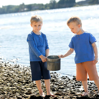 Musselin-Shorts Dunkelblau von Enfant Terrible