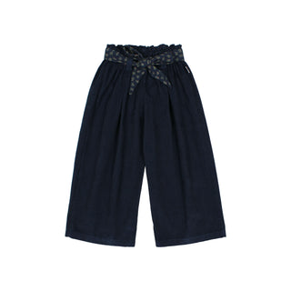 Soft Velour Cordhose Navy Blau von Búho Barcelona