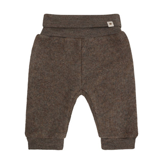Woolfleece Hose Brown Melange Braun von Huttelihut