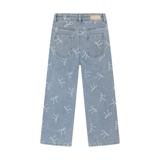 Jeans Wide Fit Denim mit Schleifenprint von Daily7Kids
