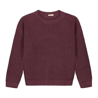 Strickpullover Fig Aubergine für Frauen von Yuki