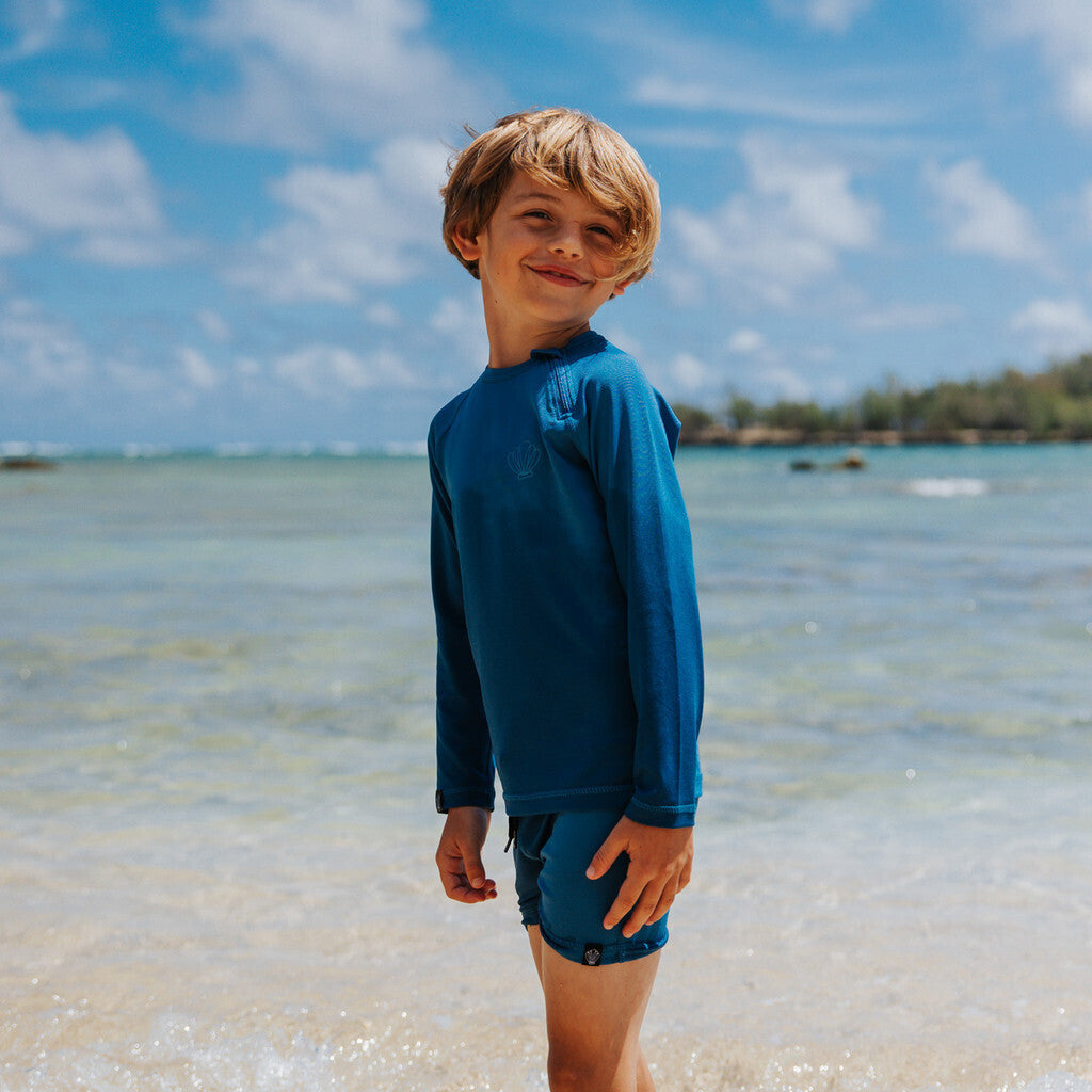 UV Badeshirt langarm Blau von Beach & Bandits