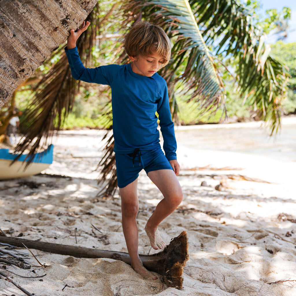 UV Badeshirt langarm Blau von Beach & Bandits